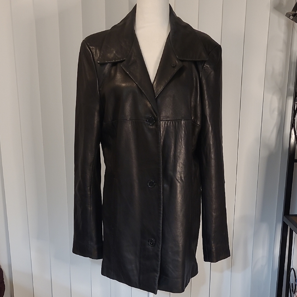 Lady Hathaway Leather Coat